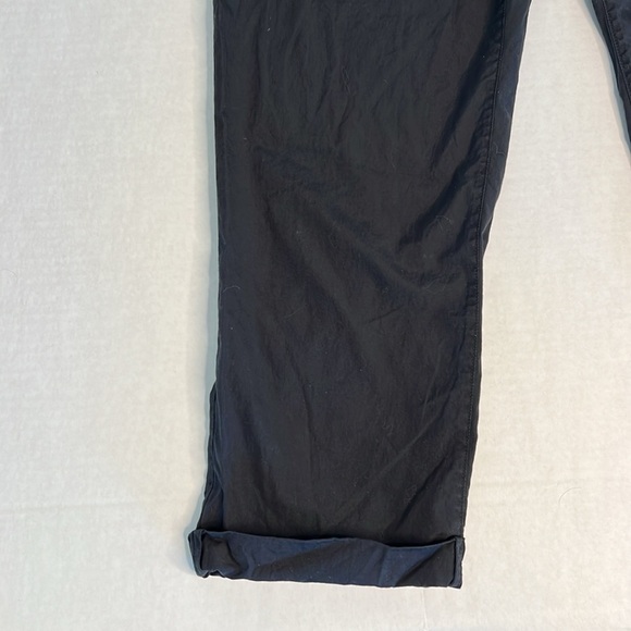 HELMUT LANG BLACK CUFFED CASUAL PANTS 4 - Picture 3 of 16